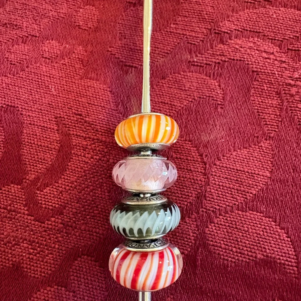 Pandora Vibrant MURANO Bead Charm Bundle - Picture 5 of 6